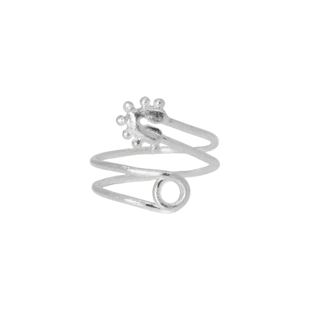 Anillo Clip Mini Twirl Plata