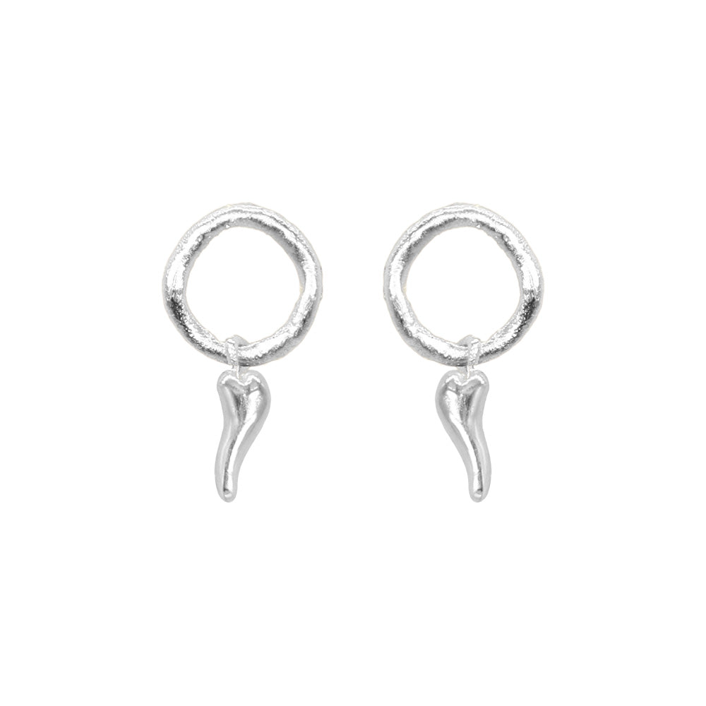 Aretes Spicy Chili Tiny Charm Plata