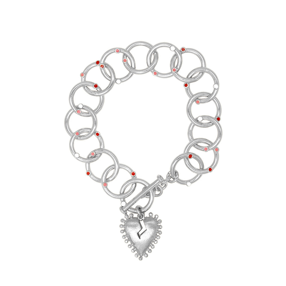 Brazalete CorazOFF Plata