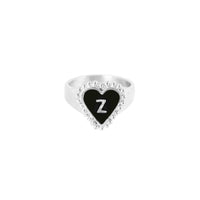 PreOrder Anillo Letra Heart Plata