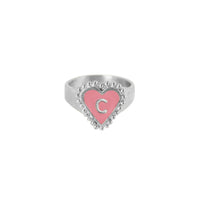 PreOrder Anillo Letra Heart Plata