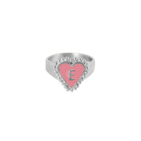 PreOrder Anillo Letra Heart Plata