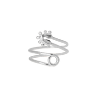 Anillo Clip Mini Twirl Plata