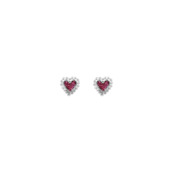 Topos Baby Beating Hearts Glitter Plata
