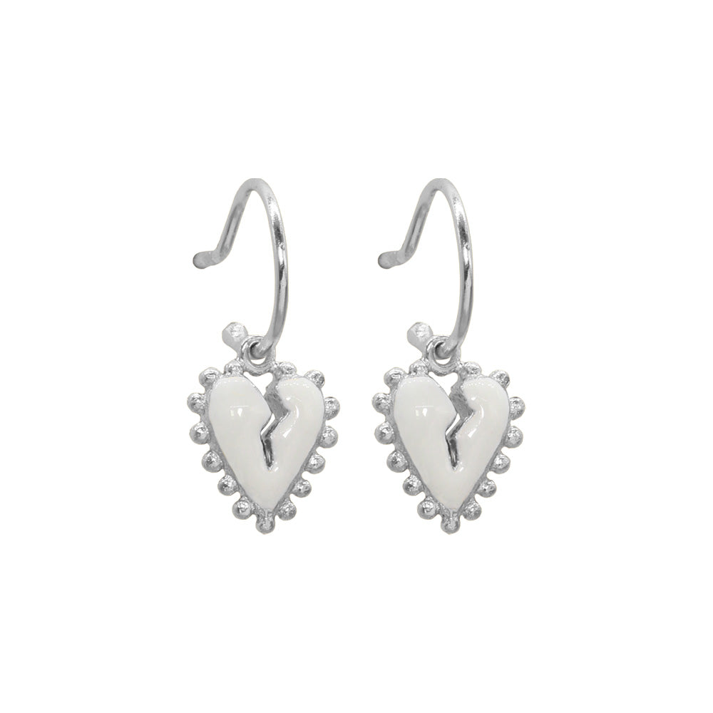 Baby Hoops CorazOFF Paint Plata