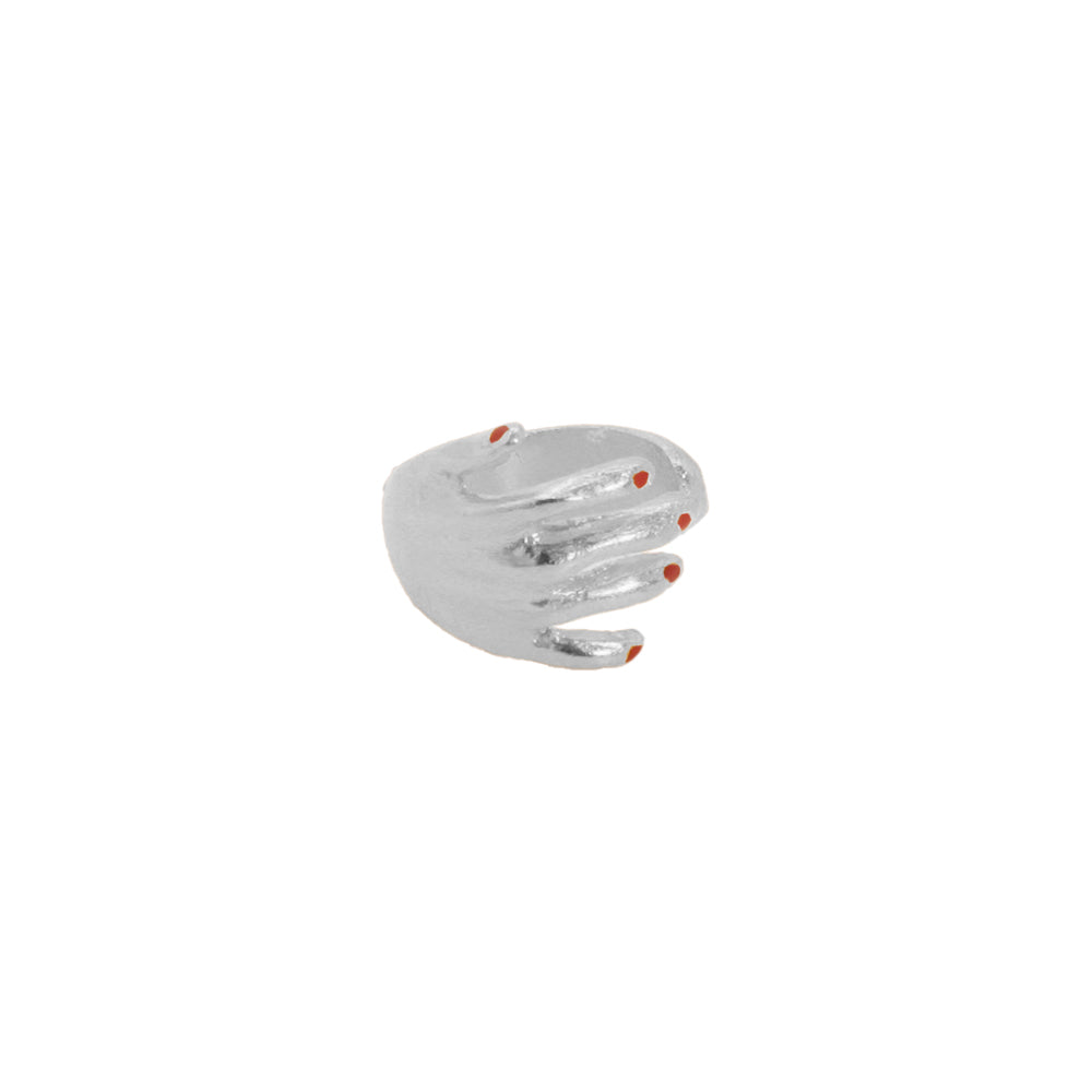 Earcuff Mano Plata