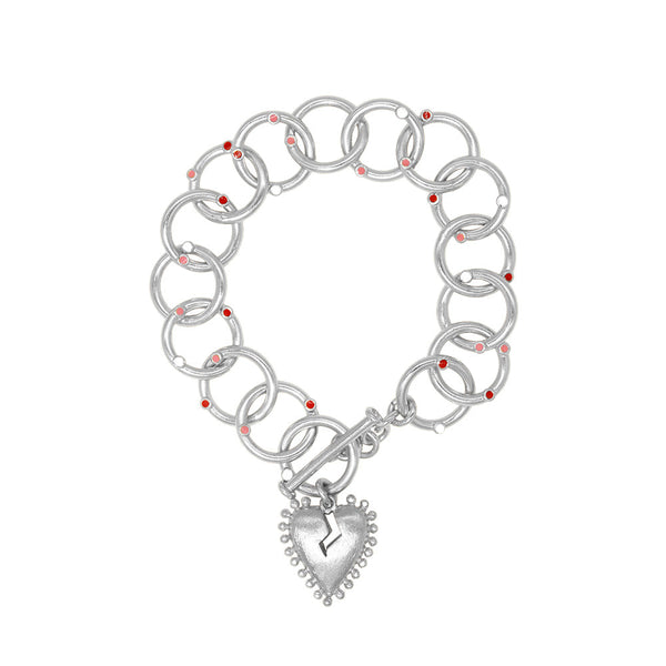 Brazalete CorazOFF Plata