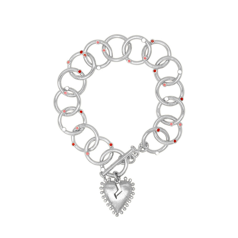 Brazalete CorazOFF Plata