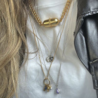 Cadena Cry Cry Mini Paint Plata