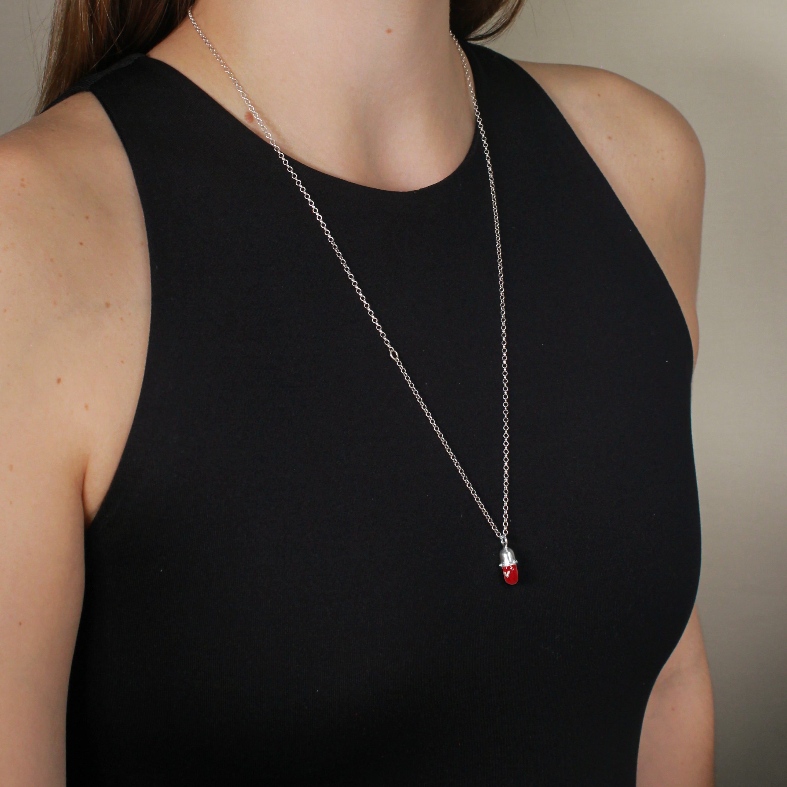 Cadena DS-Pill Single Plata