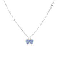 PreOrder Cadena 2 Letras Heart Plata