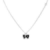 PreOrder Cadena 2 Letras Heart Plata