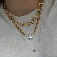 Choker Anatomik Gold & Silver