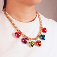 Choker Steel Hearts
