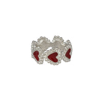 Anillo Beating Hearts Plata
