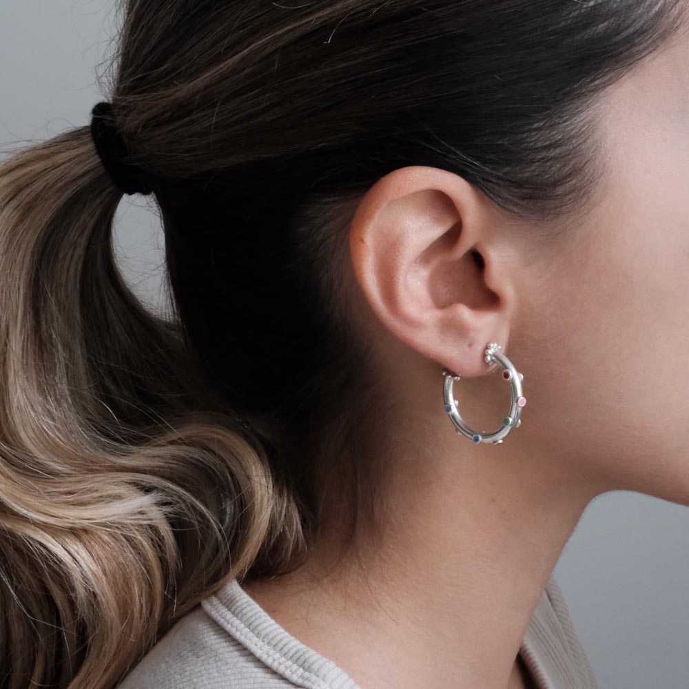 Candongas Trufa Baby Plata