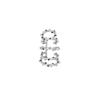 Earcuff Twirl Trufa Glitter Plata