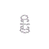 Earcuff Twirl Trufa Glitter Plata