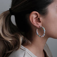 Candongas Hula Mini Plata