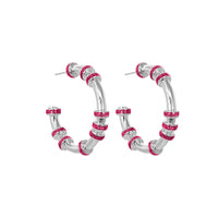 Candongas Mini Glitter Plata