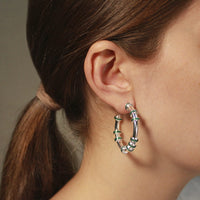 Candongas Mini Glitter Plata