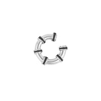 Hula Earcuff Chunky Plata