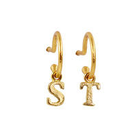 PreOrder Baby Hoops 15mm Letra Gold