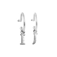 PreOrder Baby Hoops 15mm Letra Plata