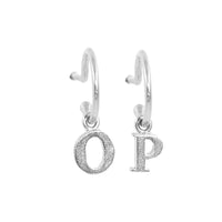PreOrder Baby Hoops 15mm Letra Plata