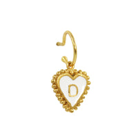 PreOrder Baby Hoops 9mm Letra Heart