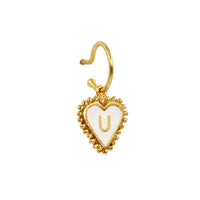 PreOrder Baby Hoops 9mm Letra Heart