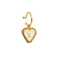 PreOrder Baby Hoops 9mm Letra Heart