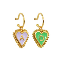 PreOrder Baby Hoops 9mm Letra Heart