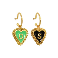 PreOrder Baby Hoops 9mm Letra Heart