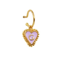 PreOrder Baby Hoops 15mm Letra Heart