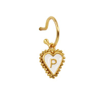 PreOrder Baby Hoops 15mm Letra Heart