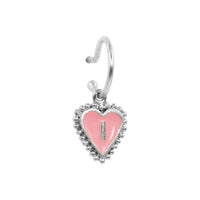 PreOrder Baby Hoops 15mm Letra Heart Plata