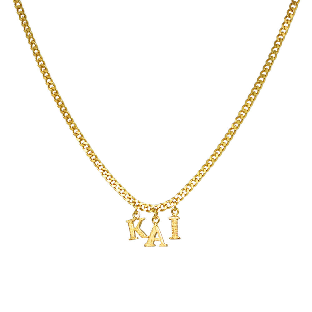 PreOrder Cadena 3 Letras Gold