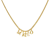 PreOrder Cadena 5 Letras Gold