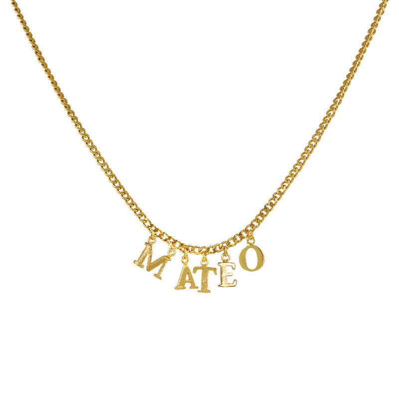 PreOrder Cadena 5 Letras Gold