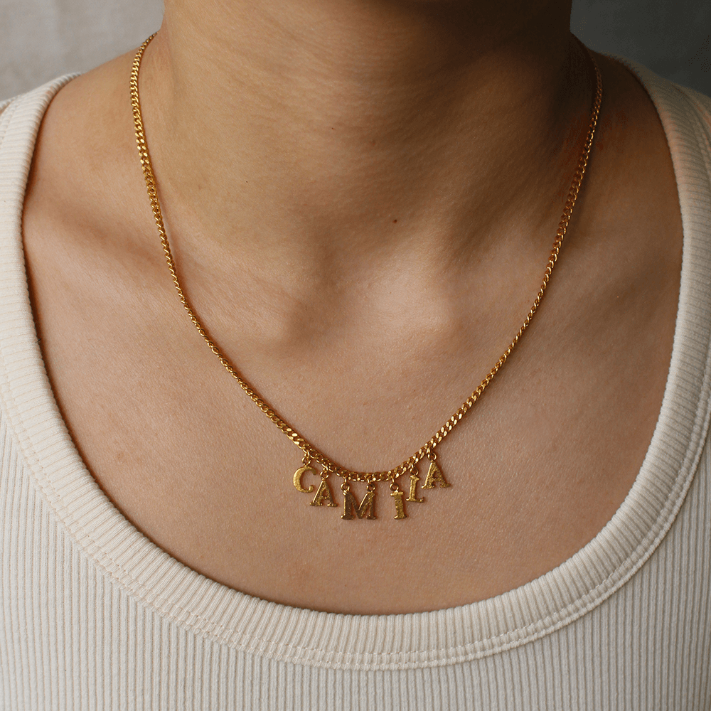 PreOrder Cadena 6 Letras Gold